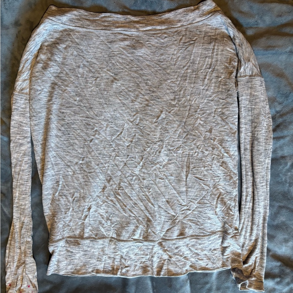 ATHLETA Gray Long Sleeve Top